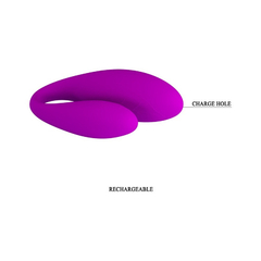 00426 | Vibrador Recarregável para Casal com 30 Níveis de Vibração e Controle Remoto Sem Fio - Pretty Love Chad - Roxo - comprar online