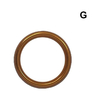 04215 | Anel Peniano em Aço Prolongador de Ereção e Retardador de Ejaculação com 5,0 cm Diâmetro - Tamanho G - Dourado