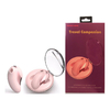 02919 | Mini Estimulador Feminino com 5 Intensidades de Sucção e 10 Modos de Vibração Recarregável Rosa