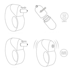 00277 | Anel Peniano em Silicone Soft Touch com Vibração Única - Magic Ring - Preto na internet