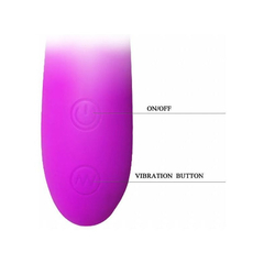 01157 | Vibrador de Ponto G Recarregável em Soft Touch com 30 Funções de Vibração, à Prova D Água - Pretty Love Hiram -12 x 4,8 cm na internet