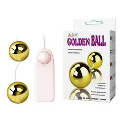 02402 | Bolas de Pompoar com Vibração Multivelocidade- GOLDEN BALL