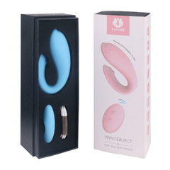 02695 | Vibrador para Casal com 9 Modos de Vibração e Controle Wireless - Azul - comprar online
