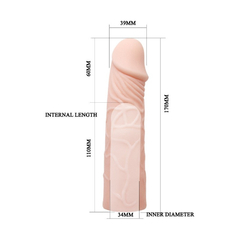 00367 | Capa Peniana Extensora com Veias Salientes - Baile Penis Sleeve