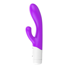 04276 | Vibrador com Estimulador de Clitóris Liso e 2 Modos de Vibrações - Roxo - comprar online