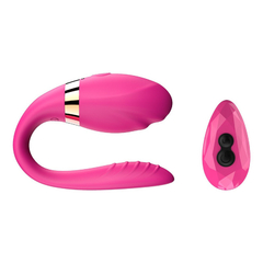 Imagem do 03361 | Sex Massage - Vibrador e Estimulador em silicone super macio ABS com 7 Modos de Estimulação - Rosa