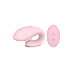 03298 | Vibrador para Casal com 9 Modos de Vibração e Controle Wireless - Rosa - comprar online