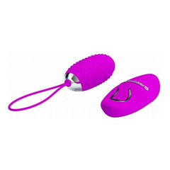 04308 | Cápsula Vibratória em Silicone com Texturas Massageadoras, 12 Modos de Vibrações e Controle Remoto Sem Fio - Pretty Love Joanna - 6,9 x 2,8 cm - E-VARIEDADES