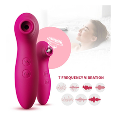 04809 | Massageador de Clitoris em Silicone com 7 Modos de Pulsação, Vibração e Recarregável - Dibe Orgasm Clitoral Super Vibrators