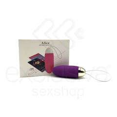 02013 | Alice - Cápsula Vibratória Recarregável com 11 Modos de Vibração Controlado por App via Bluetooth - Roxo