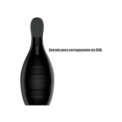 00197 | Masturbador Masculino Lanterna com 10 Modos de Vibrações em 3 Intensidades, Compressão Interna Manual, Aquecimento e Carregamento via Cabo USB - Clamping Masturbation Cup - loja online