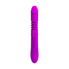 Imagem do 01964 | Vibrador Recarregável com Estimulador Clintoniano em Forma de Coelho, 4 Funções de Rotação, 12 Funções de Vibração e Movimento de Vai e Vem - Pretty Love Ward