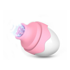03588 | Simulador de Sexo Oral Estimulador de Clitóris Recarregável, Resistente à Água e Discreto em Silicone com Estimulação que Vai e Vem - Dibe Sex Massager - Rosa