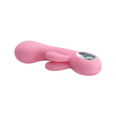 03857 | Vibrador Estimulador de Ponto G e Clitoris Recarregável com 7 Modos de Vibração - Pretty Love Chris | Valentine - Rosa Claro na internet