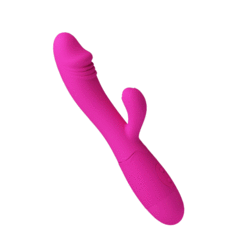 02364 | Vibrador com Glande, Estimulador Clitoriano em Formato de Flor e 30 Modos de Vibrações - Pretty Love Snappy - Pink