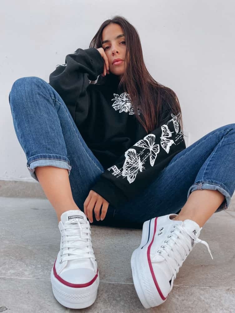 zapa converse lona plataforma Comprar en Romma