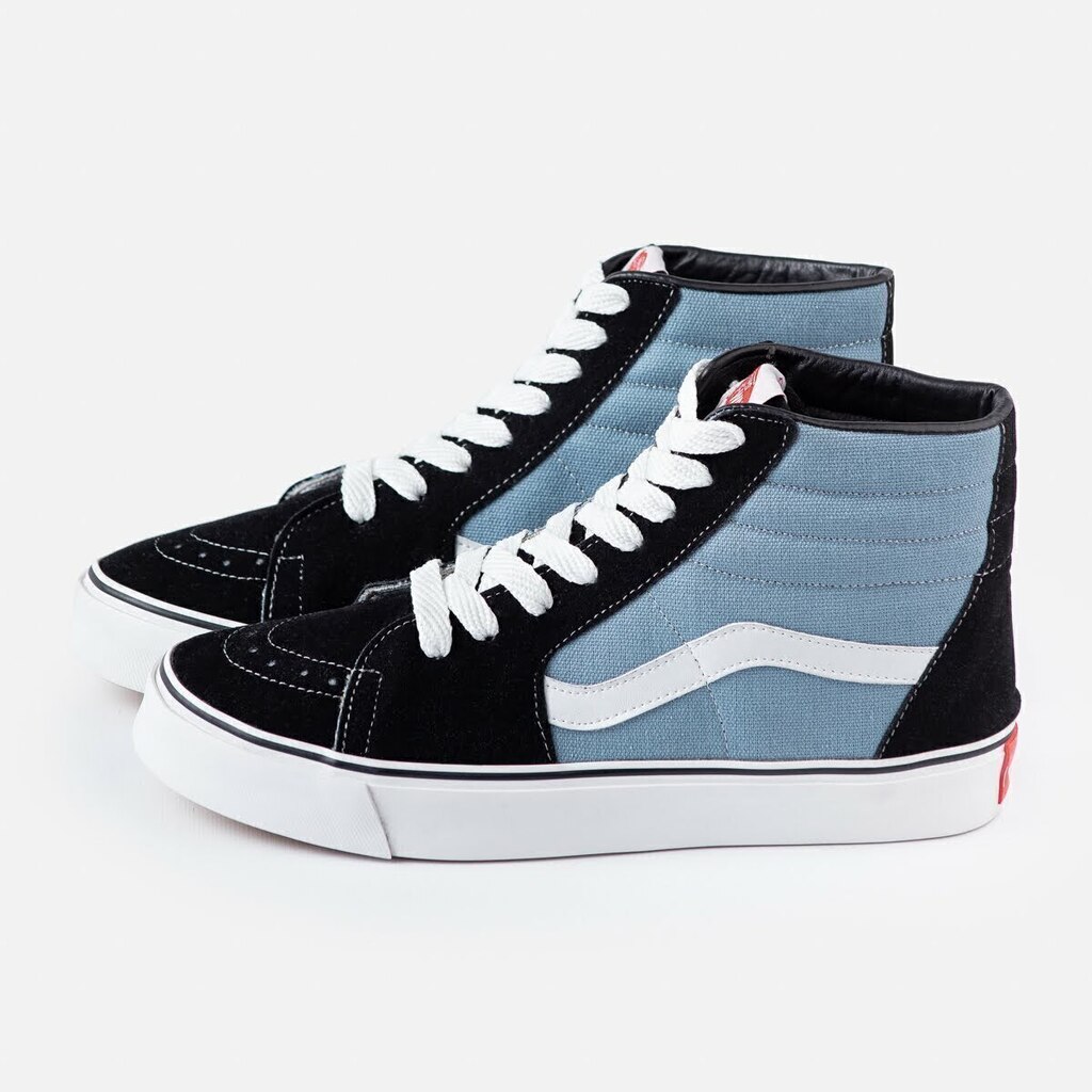 Vans negras con celeste sales