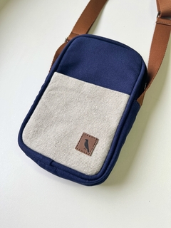 Bolsa Pipi Azul Marinho e Cinza - comprar online