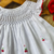 Vestido Casinha de Abelha Branco com Bordado de Cerejinhas - comprar online