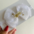 Laço Luxo branco em organza na faixinha - comprar online