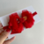 Laço Luxo vermelho em organza na faixinha - comprar online