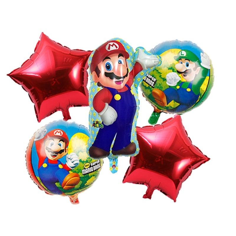 SET DE GLOBO SUPER MARIO (Mario Bros)