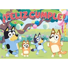 POSTER FELIZ CUMPLE BLUEY