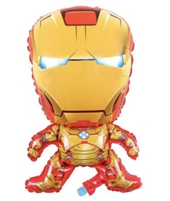 GLOBO METALIZADO FORMA IRON MAN (GRANDE)