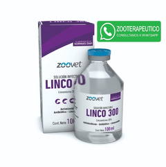 LINCO 300 x 100ml - Antibiótico - Lincosamida - Zoovet