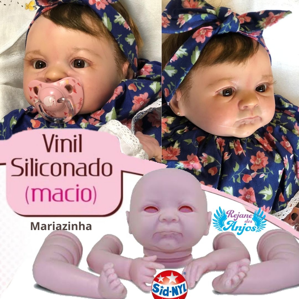 Boneca Bebê Reborn Mariazinha Original Sid-Nyl