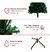 Árvore de Natal estreita 150cm - 420 galhos - loja online