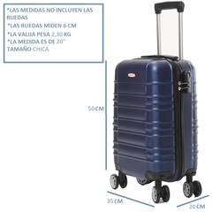 VALIJA CHICA AZUL 20 PULGADAS 2da Calidad Pequeña Fallas - comprar online