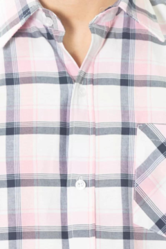 Camisa Manga Larga Cuadros Hombre Con Bolsillo Escocesa MODELO 7 en internet