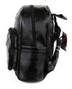 Mochila Mujer Wacky Pu Simil Cuero Ciervo Negro - comprar online