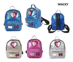 Mochila Mujer Metaliza Wacky 13,5 C/ Apliques DORADA - comprar online