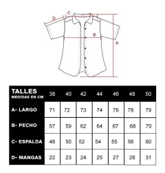 Camisa Manga Corta Lisa Hombre Con Bolsillo AZUL OSCURO - comprar online