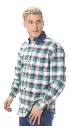 Camisa escocesa hombre hotsell