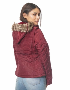 Campera Mujer Con Capucha Desmontable Piel Chaleco - tienda online