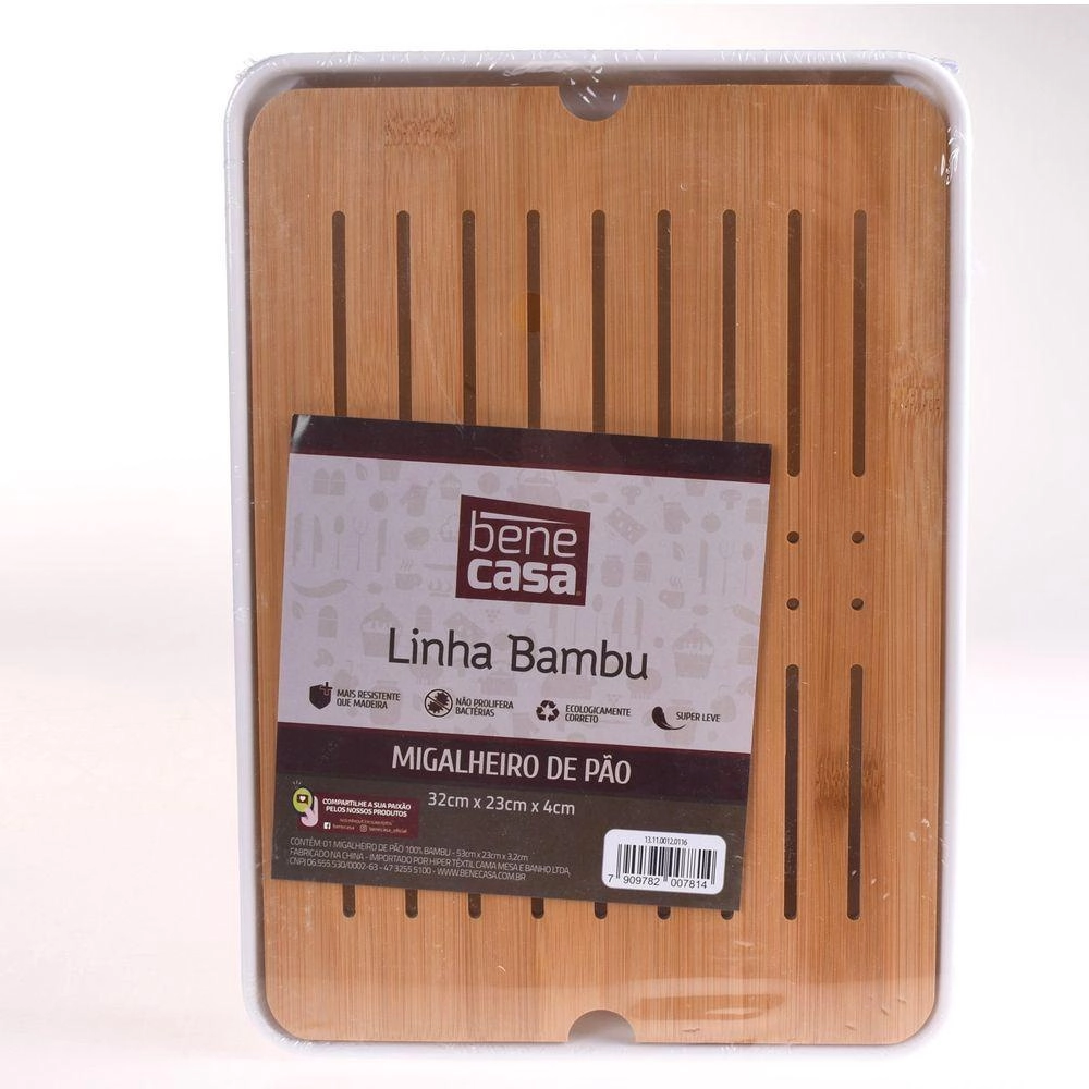 Relógio de Parede Wood Estilo Madeira Bambu 25,4cm