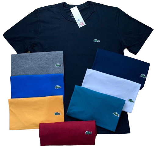 kit 3 camisetas Lacoste 100% algodão - KITMANN