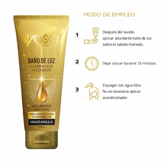 BAÑO DE LUZ CON MANZANILLA - ACLARADOR NATURAL - 200 ml. en internet