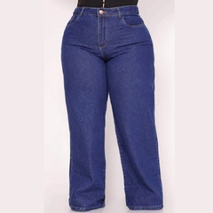 CALÇA WIDE LEG - PLUS SIZE LAV ESCURA - GS MODA JEANS