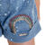 Conjunto Feminino Infantil Cropped E Short Em Jeans Com Respingos - comprar online