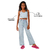Top Feminino Infantil Jeans com Pespontos Coloridos Mylu - comprar online