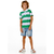 Bermuda Jeans Masculina Infantil Five Pockets Com Lavagem Media Oliver na internet