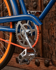 Bicicleta Vintage Retro Urbana Azul con Naranja Intenso MyBikeMx - MyBikeMx