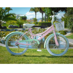 Bicicleta Infantil R20 Vintage Colores Pastel Y Accesorios MyBikemx en internet