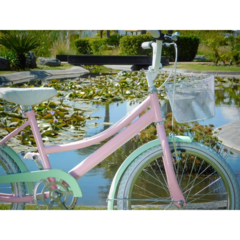 Bicicleta Infantil R20 Vintage Colores Pastel Y Accesorios MyBikemx - tienda en línea