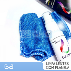 Limpa Lentes Spray c/ Flanela