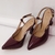 REF 1238 - Scarpin Bordô verniz Slingback